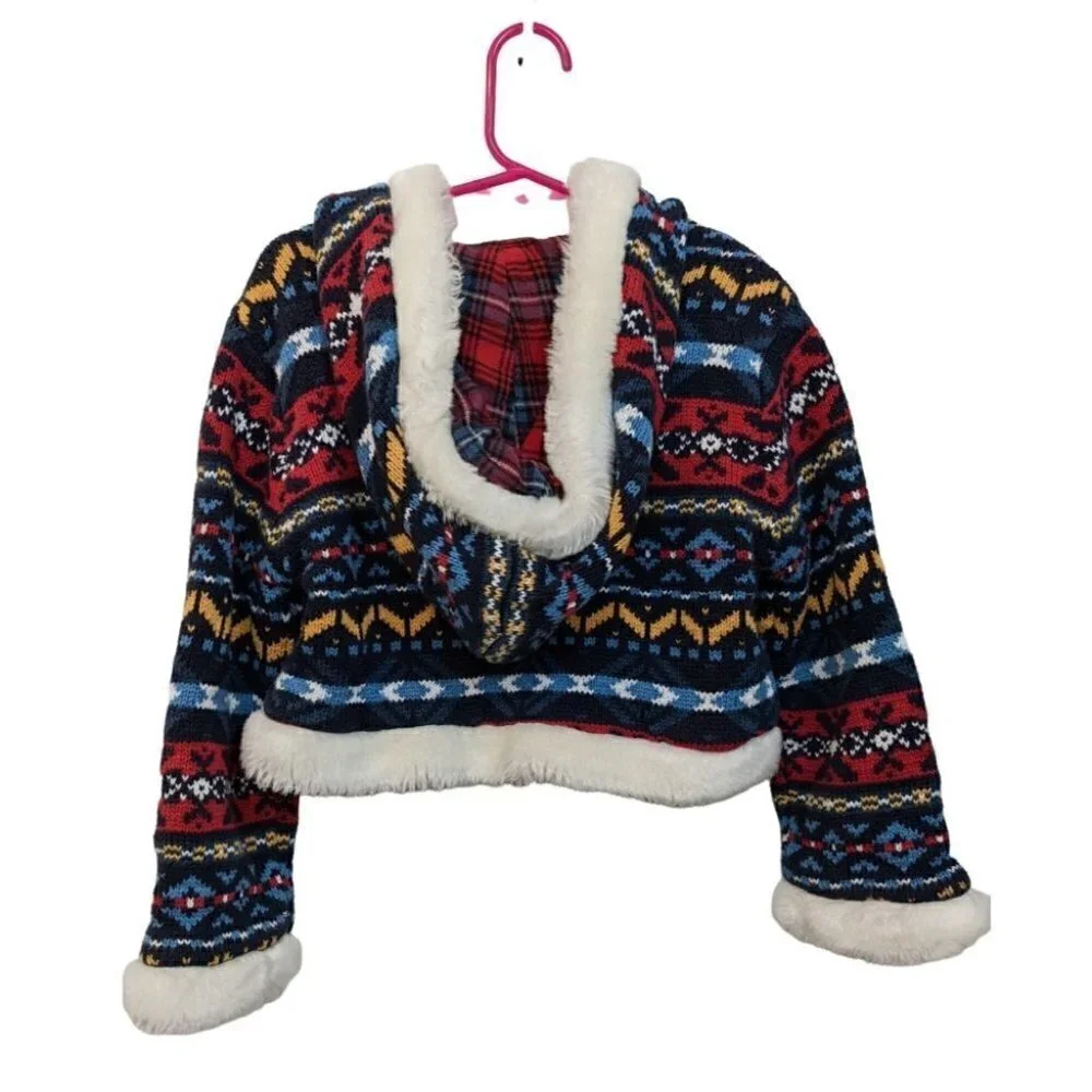 The Children's Place S Small faux fur Hooded Sweater